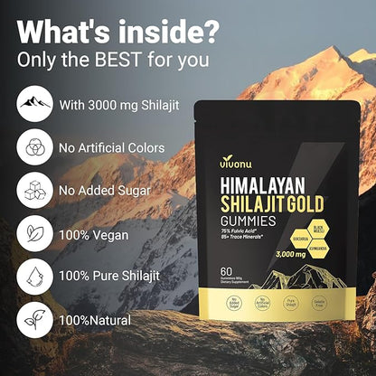 Pure Himalayan Shilajit Gold Gummies